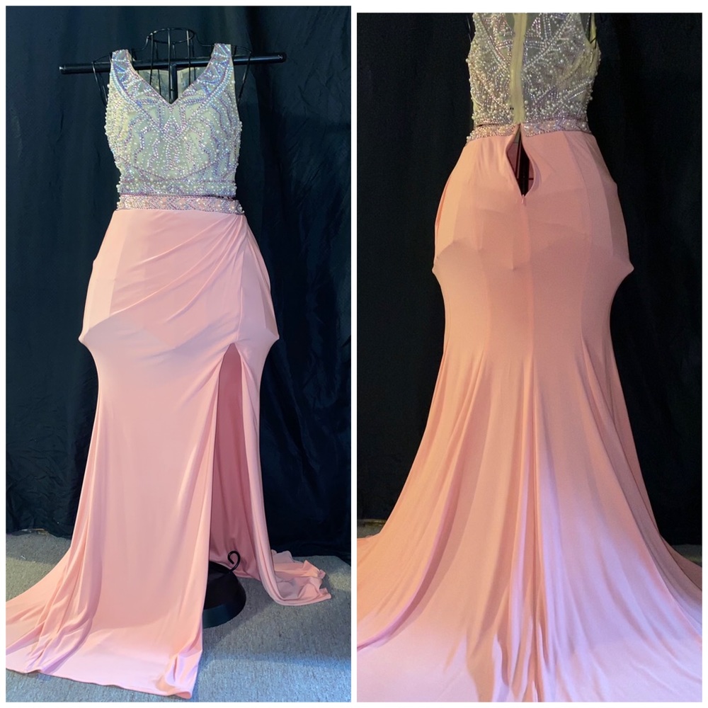 Val Steffani Light Pink Two piece dress